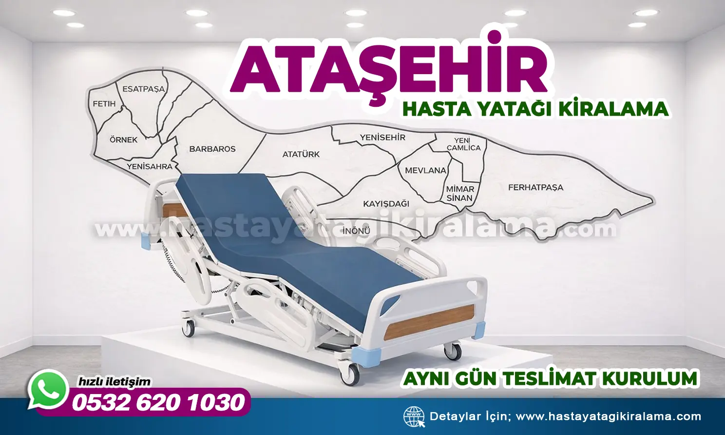 HASTA YATAĞI KİRALAMA ATAŞEHİR | Güncel Fiyat Bilgisi ve Uygun Seçenekler