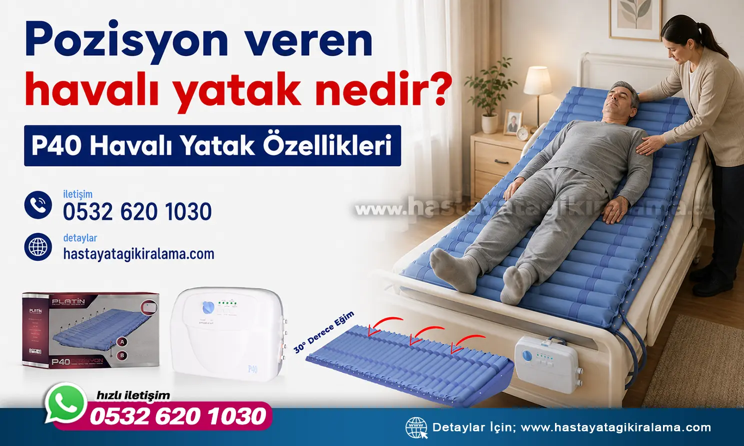 POZİSYON VEREN HAVALI YATAK NEDİR? | P40 Havalı Yatak Özellikleri