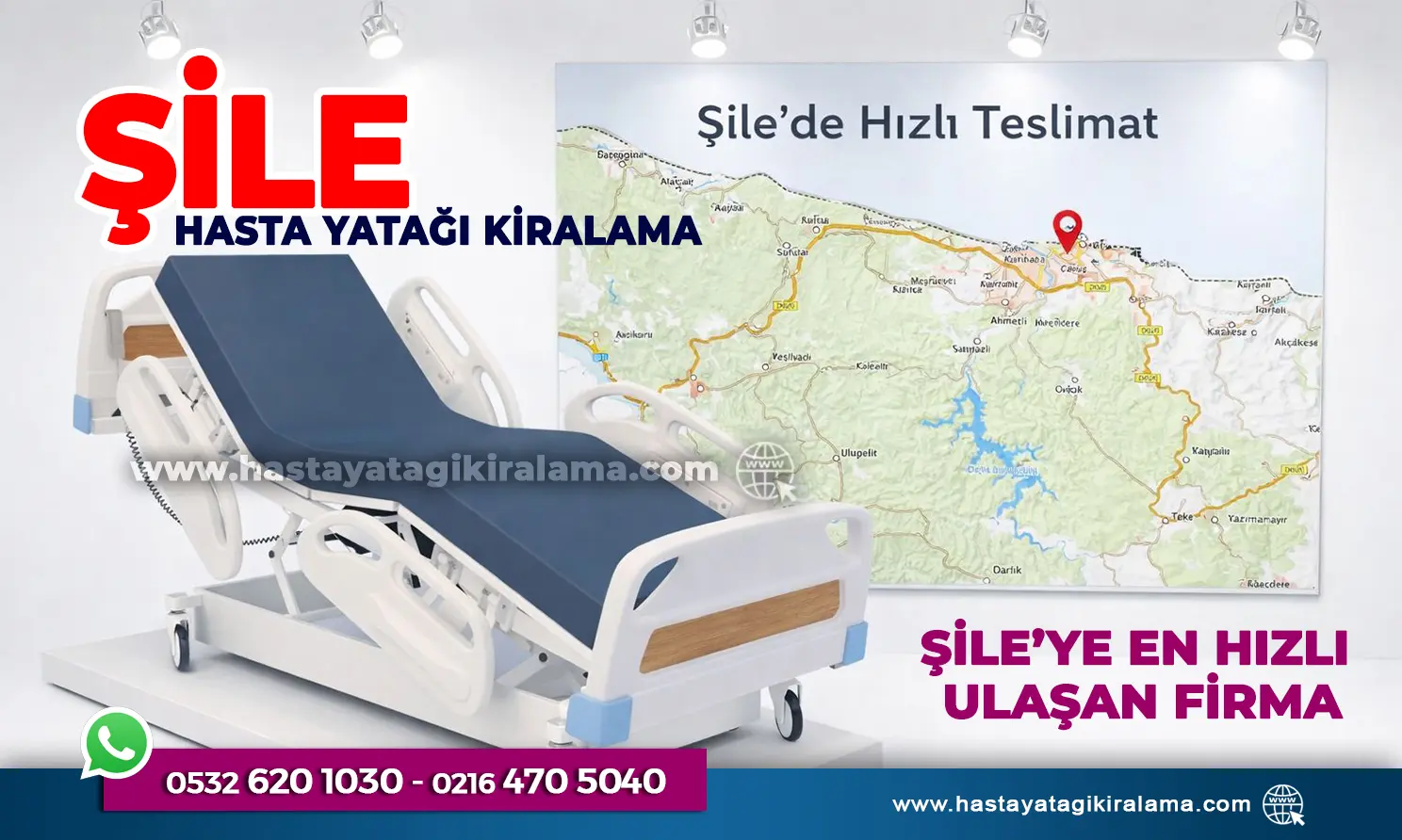 HASTA YATAĞI KİRALAMA ŞİLE | Hızlı Teslimat & Kurulum