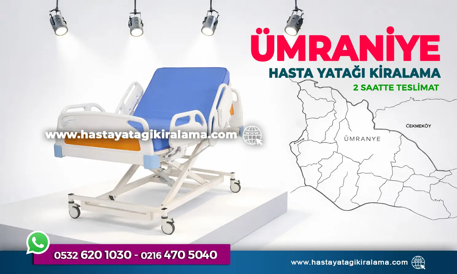 HASTA YATAĞI KİRALAMA ÜMRANİYE | Aynı Gün Teslimat & Profesyonel Kurulum