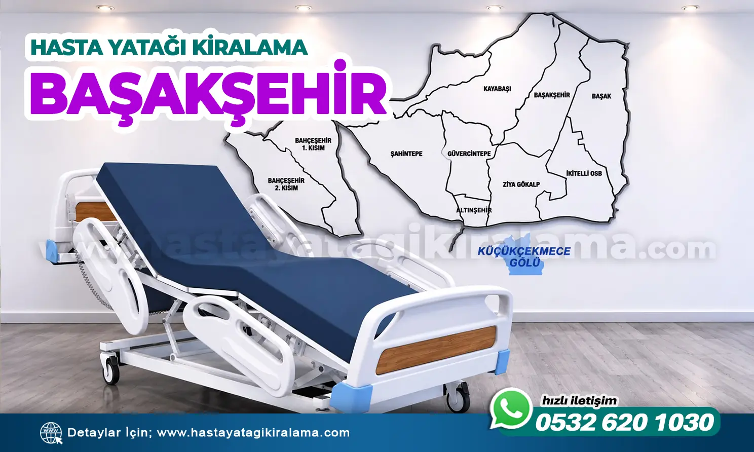 HASTA YATAĞI KİRALAMA BAŞAKŞEHİR | Aynı Gün Teslimat ve Kurulum