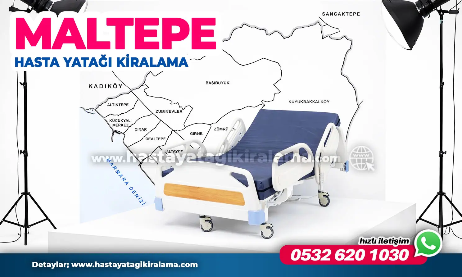 HASTA YATAĞI KİRALAMA MALTEPE | Aynı Gün Teslimat, Kurulum