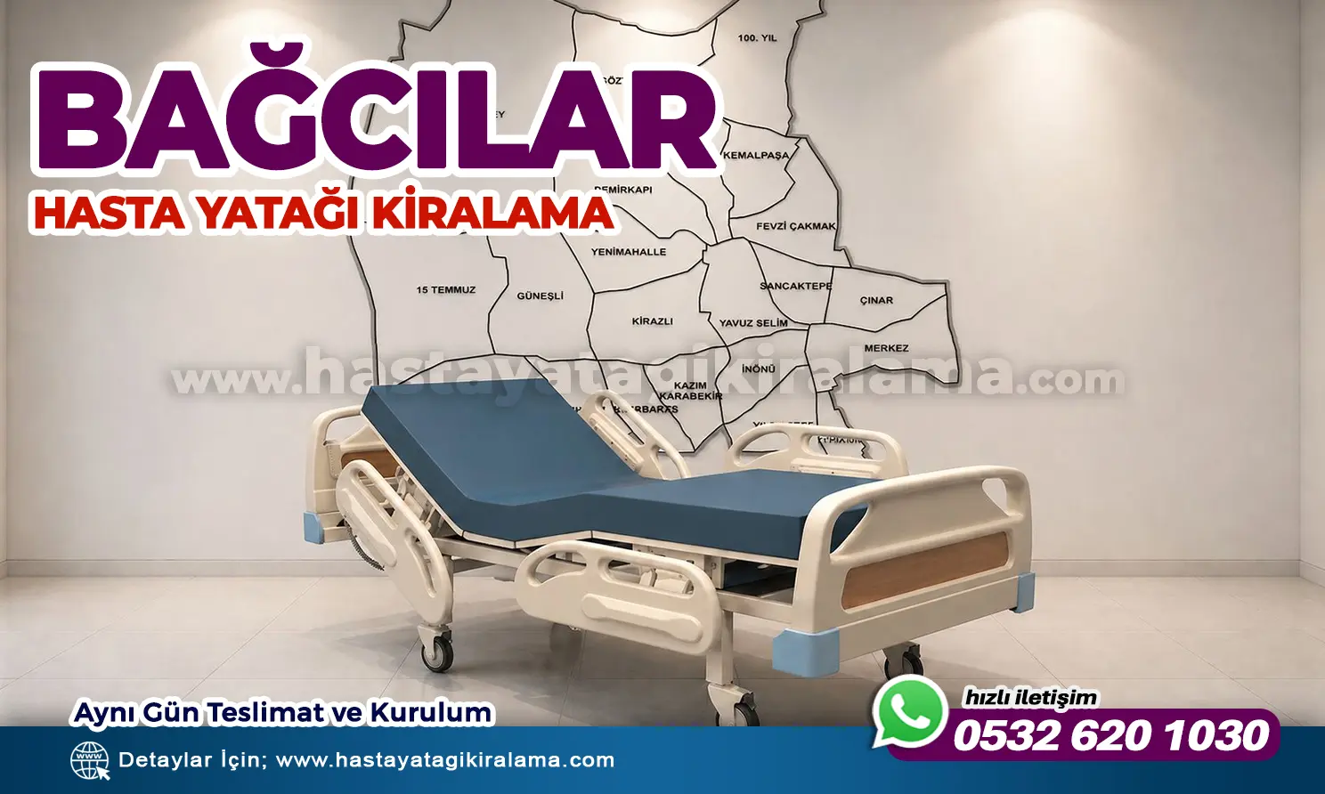 HASTA YATAĞI KİRALAMA BAĞCILAR | Hızlı Servis Desteği