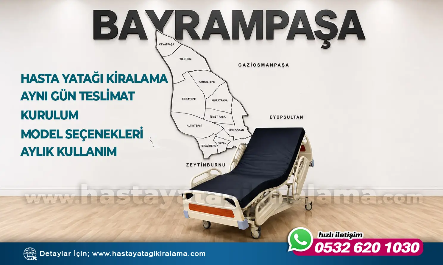 HASTA YATAĞI KİRALAMA BAYRAMPAŞA | Uygun Fiyat, Güvenilir Firma