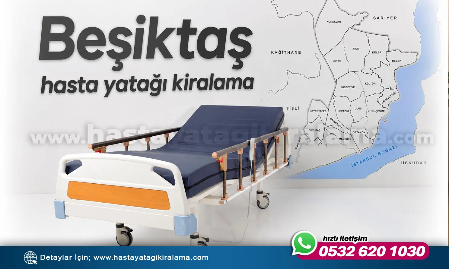 HASTA YATAĞI KİRALAMA BEŞİKTAŞ | Evde Bakımı Kolaylaştırın