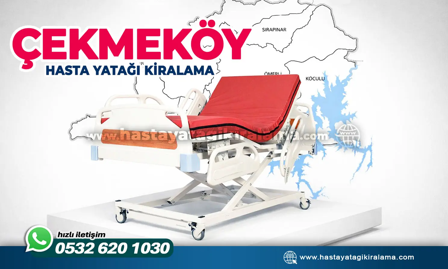 HASTA YATAĞI KİRALAMA ÇEKMEKÖY | 4 Saatte Teslimat ve Kurulum